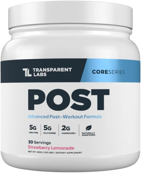 Transparent Labs Post – Post-Workout Recovery Muscle Builder