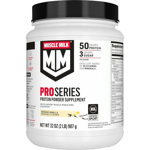 Muscle Milk Pro Series Protein Powder Supplement, Intense Vanilla