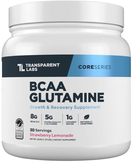 Transparent Labs BCAA Glutamine – 8000 Mg of BCAA Powder with L Glutamine