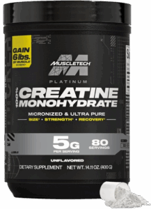 MuscleTech Creatine Monohydrate Powder, Platinum Pure